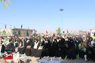 چهارمین سالگرد شهادت سپهبد سلیمانی با حضور سخنگو و مسئول روابط عمومی کل سپاه دربخش رودخانه برگزارشد