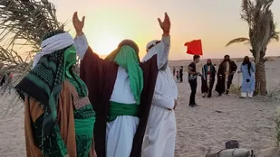 مراسم بازسازی واقعه غدیر خم با عنوان &laquo;از برکه تا اقیانوس&raquo; در اشکذر برگزار شد