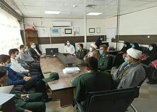 تجلیل فرمانده و کارکنان سپاه ناحیه ایوان از مدافعان سلامت این شهرستان