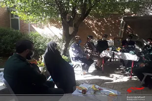 دیدار پاسداران همدان با خانواده شهید سید &laquo;احمد برقعی&raquo;