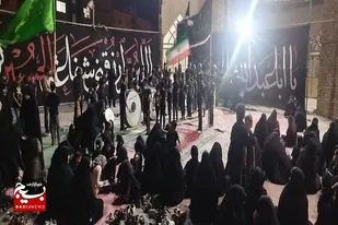 برپایی مراسم عزاداری توسط بسیجیان پایگاه شهید مطهری نژاد حوزه کربلا