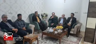 به مناسبت هفته بسیج دیدار و تکریم خانواده شهید دریانورد در بندر ماهشهر