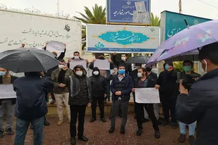تجمع اعتراضی دانشجویان شیرازی در محکوم کردن ترور ناجوانمردانه دانشمند هسته&zwnj;ای