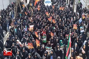 راهپیمایی روز قدس در دیار آیت الله بهاری برگزار شد