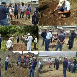 دوره آموزش عملی کاشت زعفران در دهستان چوقور طارم سفلی برگزار شد