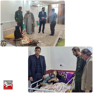 دیدار و بازدید عیدانه از خانواده شهدا در شهرستان اندیکا