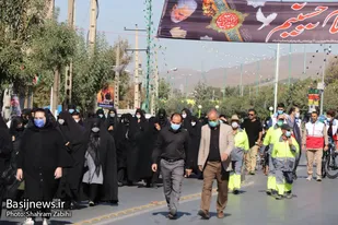 پیاده&zwnj;روی جاماندگان اربعین حسینی در ملایر