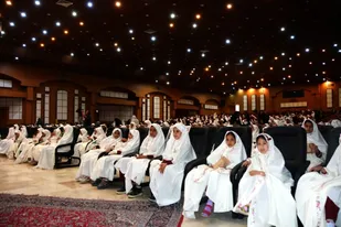 جشن تکلیف ۱۲۰۰ دانش آموز دختر شاهرود برگزار شد