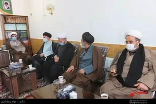 امام جمعه دامغان با امام جمعه و اعضای ستاد نماز جمعه دیباج دیدار کرد