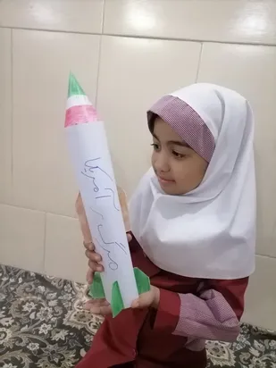 پویش کودکانِ موشک بساز در پایگاه حضرت خدیجه (س) حوزه زینبیه