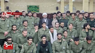 دیدار دانشجویان دانشگاه افسری و تربیت پاسداری امام حسین (ع) با امام جمعه گتوند