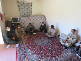 تجلیل از خانواده شهید عبداللهی در دهستان موگویی
