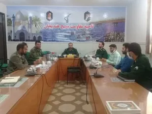 جلسه هماهنگی برنامه های خبری سپاه و بسیج در هندیجان
