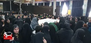 گزارش تصویری |استقبال از پیکر مطهر شهدای گمنام در مصلی بیت المقدس اراک