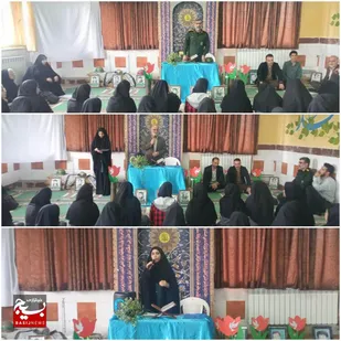اختتامیه هفته دفاع مقدس در دبیرستان شهید احمد کشوری شهرستان سیمرغ