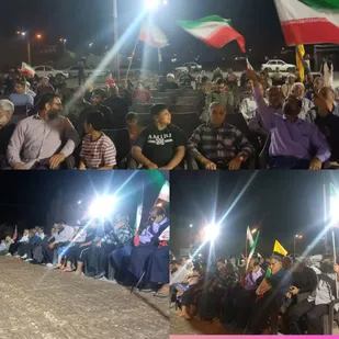 اجتماع مردمی هندیجان در موج دویست و یکمین حماسه به یادشهدا