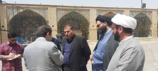 تشرف معاون وزیر میراث فرهنگی، گردشگری و صنایع دستی به بارگاه امامزاده حسین(ع) و بازدید از روند طرح توسعه