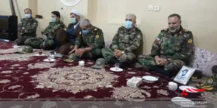 حضور فرمانده نزاجا در منزل شهید &laquo;عزیزالله بهاروند&raquo;