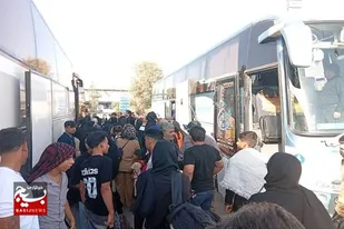 ۸۸ کارگر سیستان و بلوچستان برای وداع با رهبر شهید عازم مشهد شدند