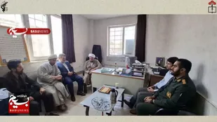 نشست و گفتگوی صمیمی دانش&zwnj;آموزی بسیجی