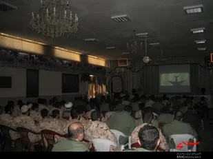 اکران فیلم &laquo;به وقت شام&raquo; در تیپ انصارالحسین(ع) همدان