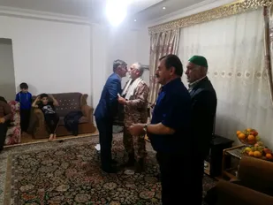 تکریم از ده خانواده شهید روستای شموشک سفلی گرگان
