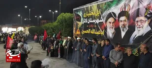 لالی درمسیر کربلا/شکوه بدرقه کاروان ۹۵ نفره به همت بسیج ادارات و گروه جهادی محبان اهل&zwnj;بیت (ع)
