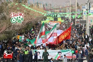 خروش مردم انقلابی و شهید پرور مهریز در راهپیمایی بزرگ ۲۲ بهمن