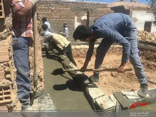 فعالیت گروه جهادی دانشجویی امام صادق (ع) در روستای محمد آباد پسکوه قاین