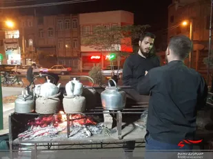 برپایی ایستگاه صلواتی توسط پایگاه صاحب الزمان (عج) در دهه سوم ماه صفر