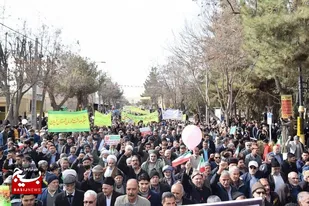 &nbsp;تحول بزرگ انقلاب اسلامی قیام حق علیه ظلم است+عکس و فیلم