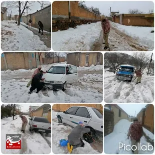 کمک و امدار رسانی بسیج و سپاه اردل به مردم