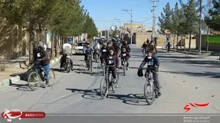 همایش دوچرخه سواری در شهر حسن آباد برگزار شد