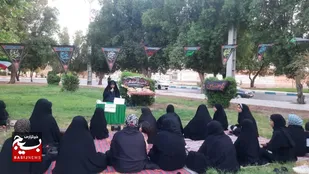 مراسم خیابانی اربعین حسینی در کوی مجاهد با حضور پرشور عزاداران برگزار شد