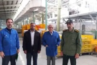 دیدار مسئول سازمان بسیج کارگری استان اصفهان ازصنایع چینی زرین