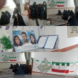 یادواره شهدای خانگی شهیده مهدیه و فاطمه سادات حسینی در منزل پدر آن شهیدان در شهر راین
