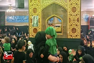 برپایی مراسم شیرخوارگان حسینی در شهرستان سرخه