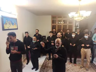 وداع با ماه مبارک رمضان توسط رزمندگان گردان ۱۰۵ حضرت امام حسین (علیه السلام)