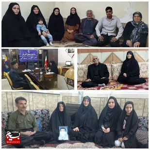 ادای احترام به خانواده شهدا در دیداری صمیمانه&nbsp;