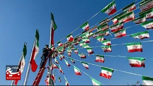 فضاسازی و آذین بندی پارس آباد به مناسبت ایام الله دهه فجر
