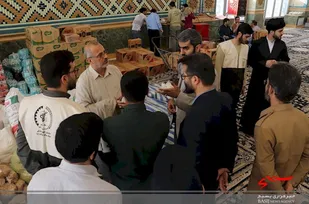بازدید فرمانده سپاه استان قم از رزمایش همدلی قرارگاه شهید قاسمی
