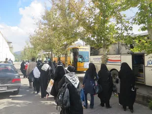 اعزام 150 نفر از دانشجویان دانشگاه آزاد ملایر به اردوهای راهیان نور