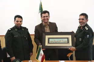 دیدار مسئولان سپاه حضرت عباس (ع) با رئیس سازمان نظام مهندسی کشاورزی اردبیل