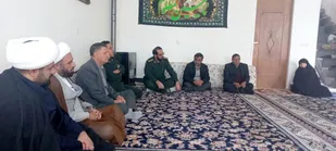 دیدار با خانواده شهدا شهرستان ایوان
