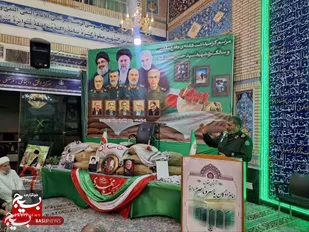 آستان مقدس امامزادگان طرقبه میزبان  حماسه سازان دفاع مقدس در اولین سالگرد شهادت سید حسن نصرالله و&zwnj;شهدای مقاومت+عکس