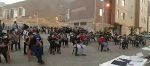 برپایی جُنگ شادی در محله مسکن مهر خوانسار
