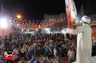 شهرستان باغملک در جشن میلاد پیامبر رحمت و امام صادق (ع) غرق در شادی و نور شد