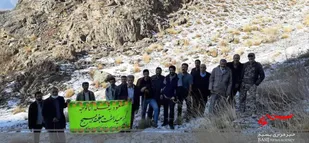 کوهپیمایی بسیجیان روستای انالوجه
