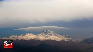 سبلان سفیدپوش شد