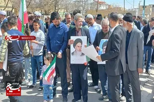 راهپیمایی مردم ولایتمدار قهاوند در روز قدس